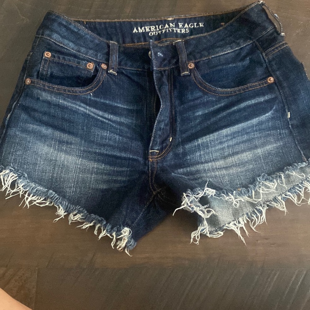 Never worn distressed high waisted shorts
